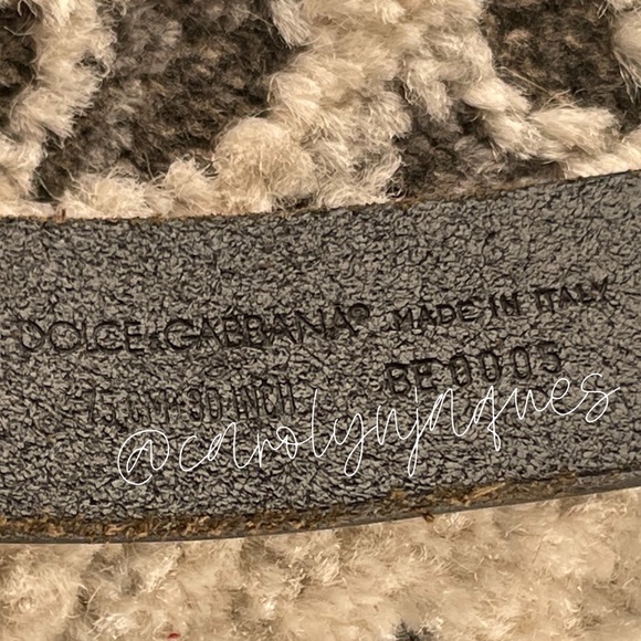 Authentic Dolce & Gabbana Leather Belt - Picture 5 of 10